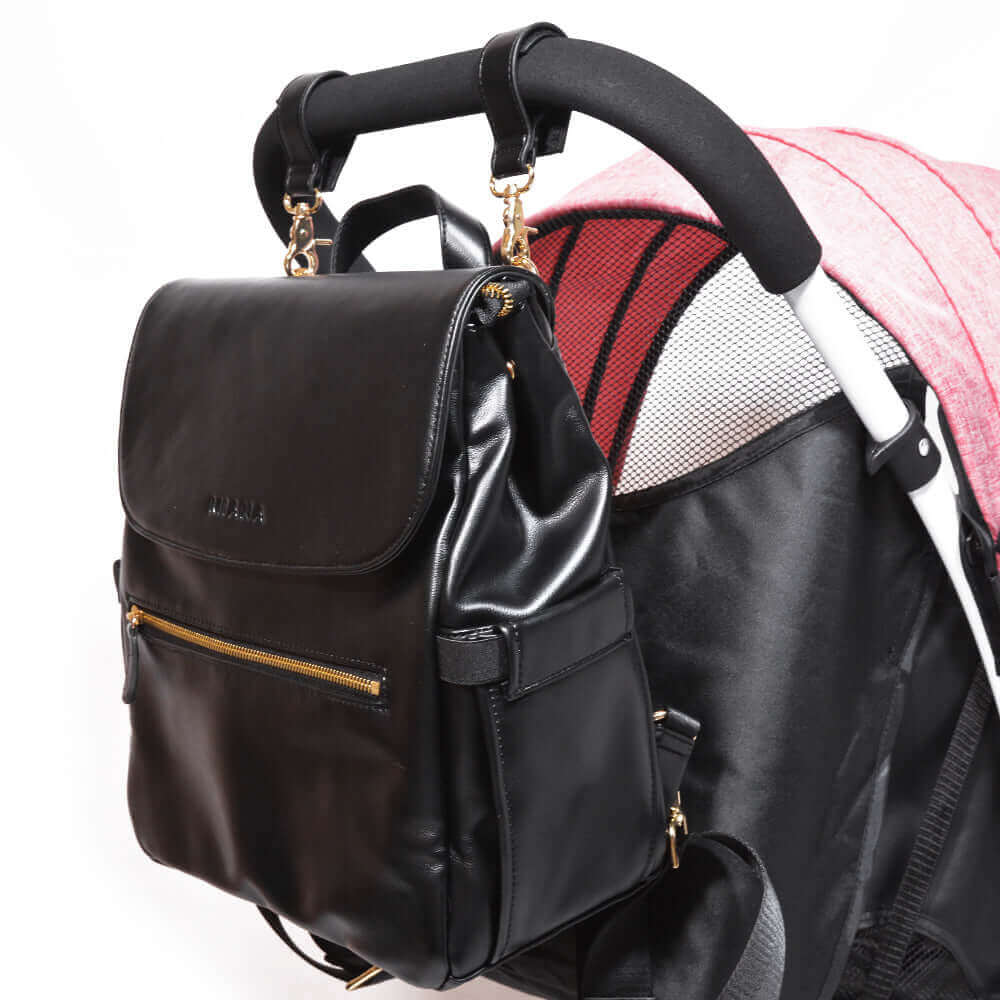 Luxury Baby Nappy Backpack - Black