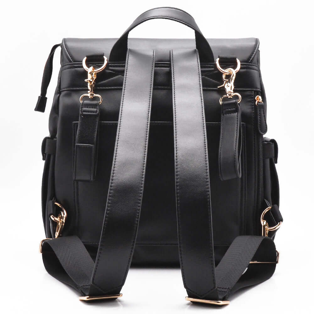 Luxury Baby Nappy Backpack - Black