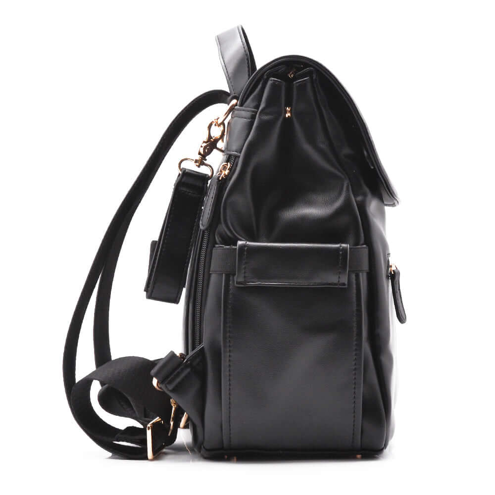 Luxury Baby Nappy Backpack - Black